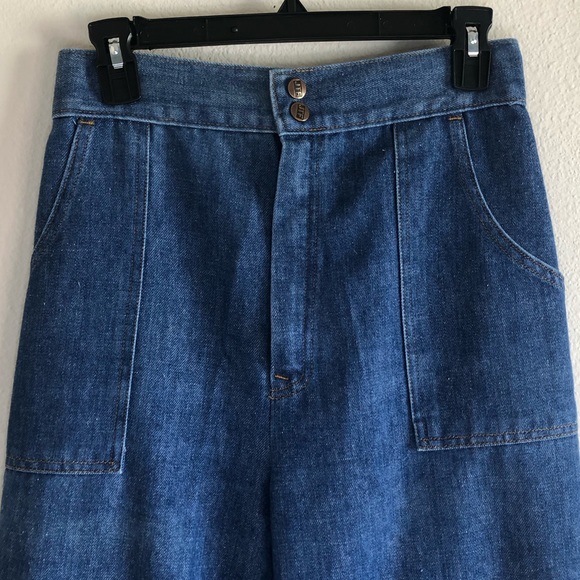 Sears Roebuck & Co Jeans the Fit Size 14 Approx Modern 4-6 Pants Elastic Ruched - Picture 2 of 7